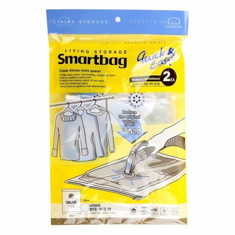 Lock And Lock Smart Storage Bag Medium 2 count