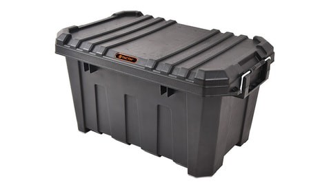 TACTIX - 45 Litre - Heavy Duty Storage Box - 60.5 W x 38.3 D x 32.5 H cm - Black - TTX-320502