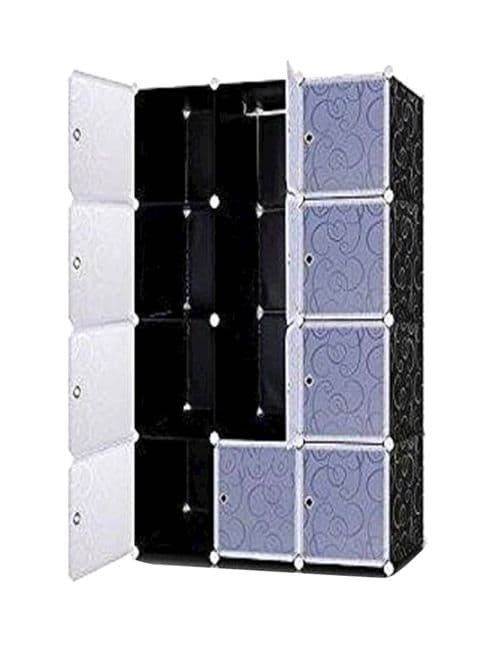 Generic 16 Cube Storage Cupboard Cabinet Wardrobe () Black