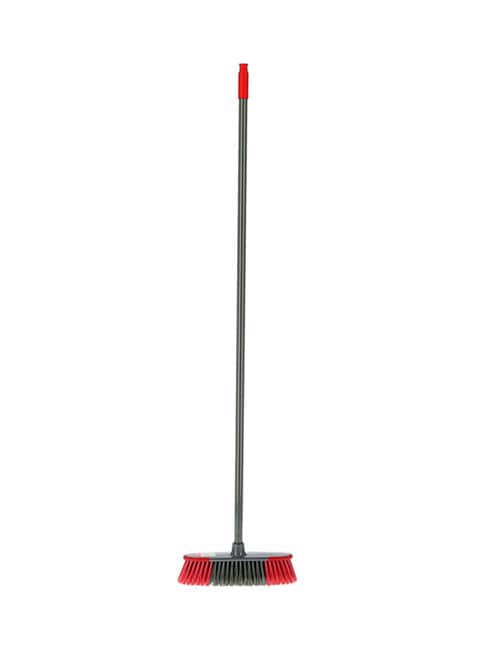 Delcasa Broom With Handle Grey/Black/Red