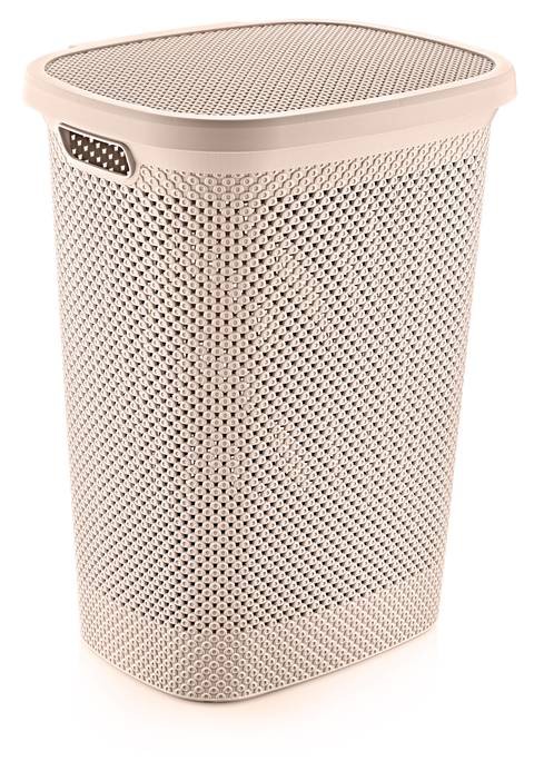 Hobby Life Laundry Basket Diamond Design Latte