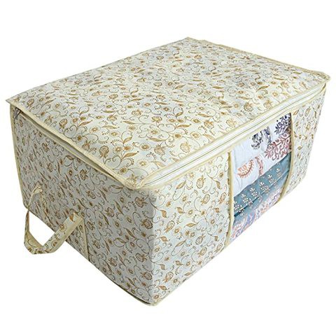 Kuber Industries Non Woven Exclusive Underbed Storage Organiser, Brown