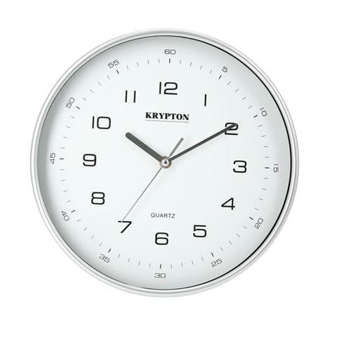 Krypton Round Wall Clock White KNWC6122