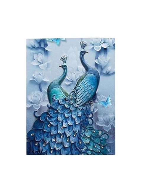 Generic - Diamond Embroidered Pea Diamond Painting Blue 45x75centimeter