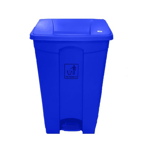 AKC Garbage Bin With Pedal Blue 87L