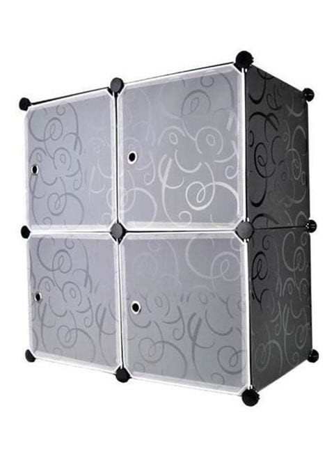 Generic 4 Cubes Wardrobe Storage Black Medium