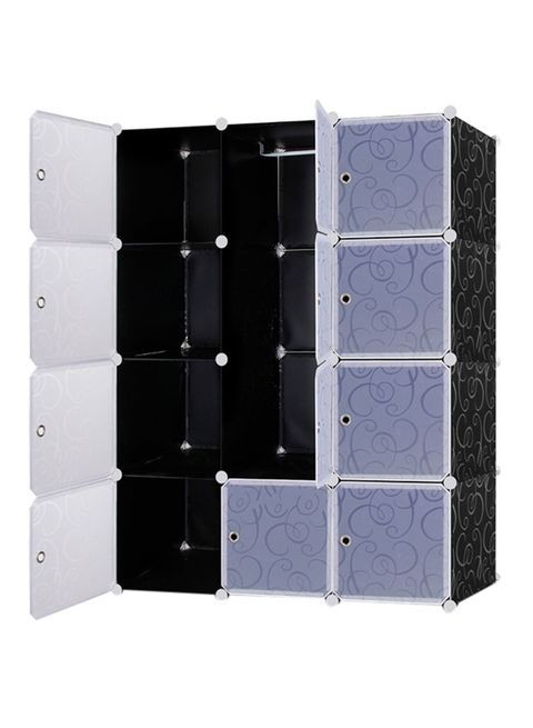 Generic 16 Cubes Wardrobe Storage Black Medium