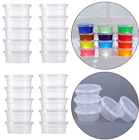 Generic - 20 Pcs Slime Storage Containers Foam Ball Storage Cups Containers With Lids