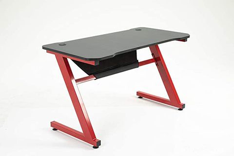 Mahmayi Gaming Desk Racing Style Computer Table Gamer Workstation PC Desk (140x60)