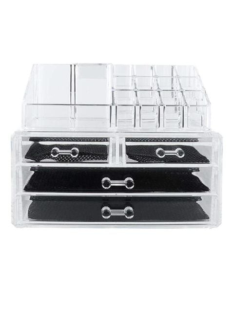 Generic - 4-Drawer Cosmetic Organizer Clear