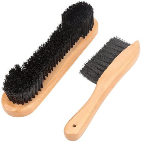 NuSense 2pcs Billiards Pool Table Rail Brush Set Cleaning Tools Accessory