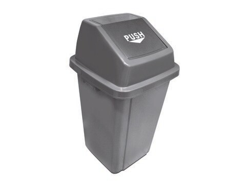 AKC Swing Top Quadrate Garbage Bin Grey 100L