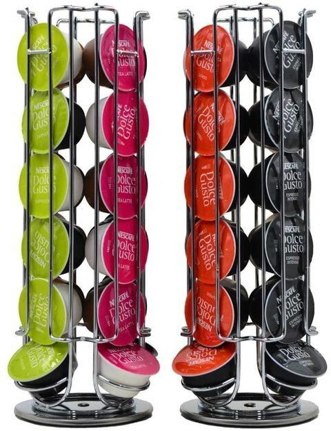 Generic 1Pc Coffee Pod Holder Rotating Rack Coffee Capsule Stand Capsules Storage For 24 Pcs Dolce Gusto Capsule