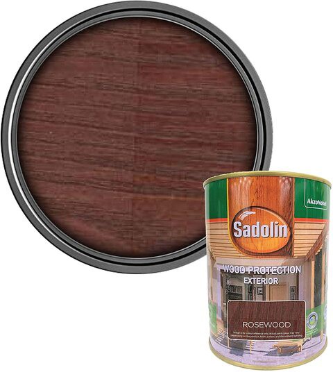 Sadolin Classic Water Repellent &amp; Wood Protection Wood Stain - Rosewood 1 Litre