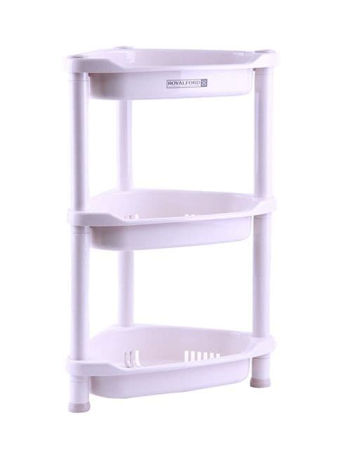 ROYALFORD 3 Layer Corner Rack White