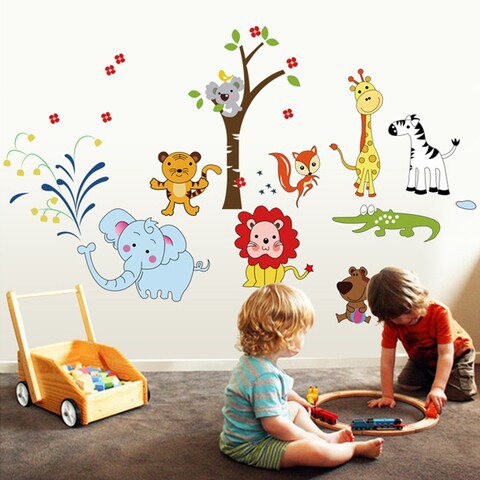 StickieArt - Jungle Toons Wall Decal - Large - 60 x 90 cm - STA-179