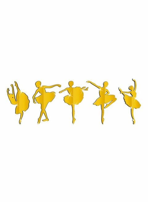 Generic Novelty Ballet Girl Wall Sticker Gold 500 X 53cm