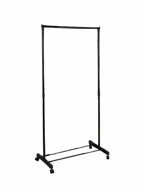 Garment Rack With Wheels Black Medium