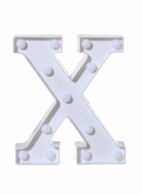 Voberry X Alphabet Led Letter Light White 22X18X4.5cm