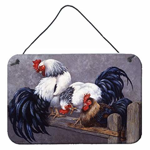 Caroline&#39;s Treasures Bdba0208Ds812 Roosters Roosting Wall Or Door Hanging Prints, 8X12, Multicolor