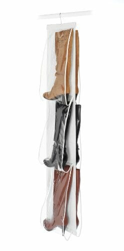 Whitmor Hanging Boot File - Hanging Storage for Men&#39;s and Woman&#39;s Boots - 3 Pair