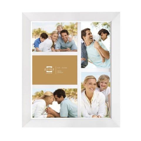 Prinz Dakota 5-Opening Collage Frame For 4-Inch By 6-Inch Photos, White