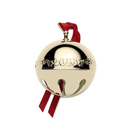 Wallace 2016 Gold Plated Sleigh Bell Ornament, 27Th Edition