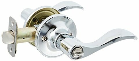 SCHLAGE J Series Seville Keyed Door Lever Finish: Bright Chrome