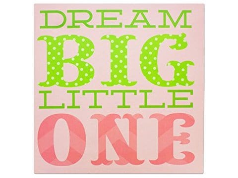 Bulk Buys Ol047 Dream Big Little One Canvas Wrapped Wall Art