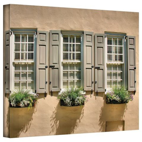 ArtWall Art Wall &#39;Windows Of Old Charleston&#39; Gallery Wrapped Canvas Artwork By Steve Ainsworth, 14 By 18-Inch