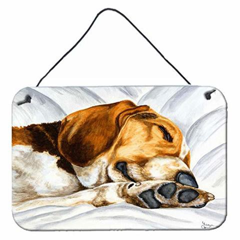 Caroline&#39;s Treasures Amb1076Ds812 Beagle Bliss Wall Or Door Hanging Prints, 8X12, Multicolor