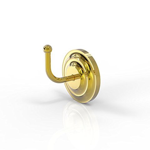 Allied Brass Qn-H1 Que New Collection Robe Hook, Polished Brass