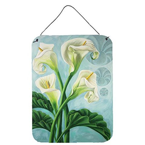 Caroline&#39;s Treasures Jyj0070Ds1216 Arum Lilly By Judith Yates Wall Or Door Hanging Prints, 12X16, Multicolor