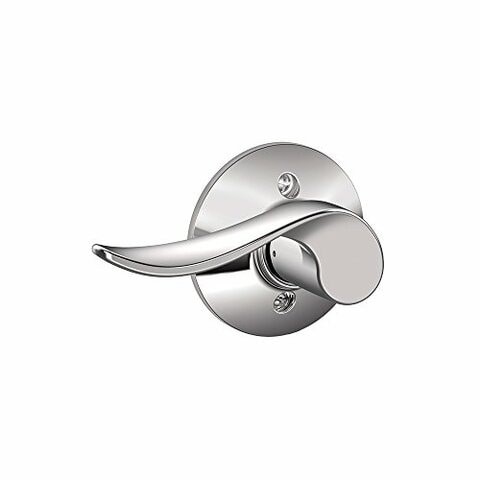 SCHLAGE Sacramento Left Handed Lever Non-Turning Lock, Bright Chrome (F170 Sac 625 Lh)