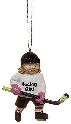 Midwest Gloves Hockey Girl Ornament