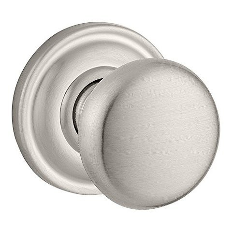 Baldwin Reserve 9Br3530-020 Traditional Round Privacy Knob In Satin Nickel