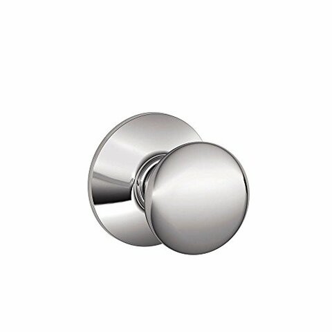 Schlage F10Ply625 Plymouth Passage Knob, Bright Chrome