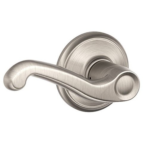 Schlage F10Fla619 Flair Passage Lever, Satin Nickel, Hall/Closet