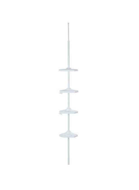 Generic Prima Nova 4 Tier Telescope Corner Shelf White 9cm