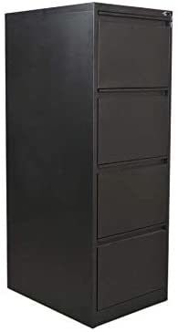 Mahmayi Godrej OEM 4 Drawer Steel Filling Cabinet, Black