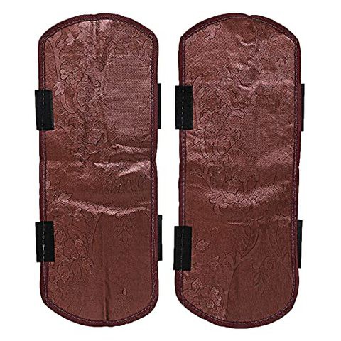 Kuber Industries Floral PVC 2 Piece Fridge Handle Cover Set - Maroon