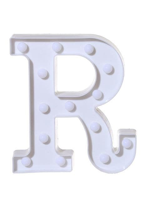 Generic ALphabet Letter R LED Hanging Light White 22x18x4.5centimeter