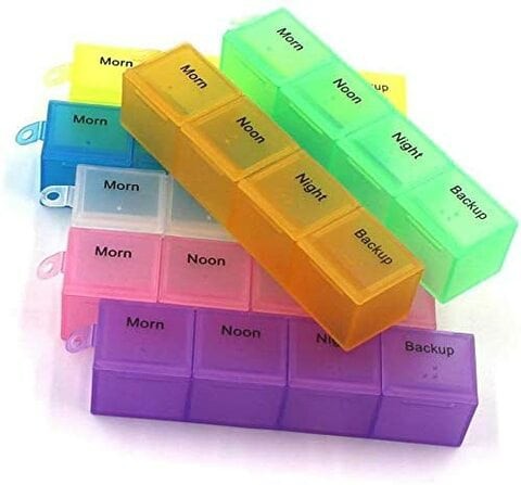 Generic 7 Days Weekly 28 Cells Large Capacity Tablet Pill Medicine Box Holder Storage Organizer Container Case Pill Box