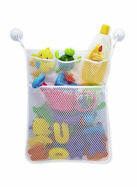 Generic Toy Organizer Mesh Bag White 10X5X10cm