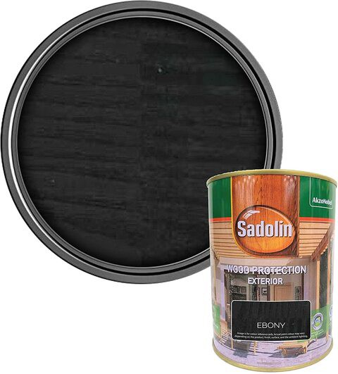 Sadolin Classic Water Repellent &amp; Wood Protection Wood Stain - Ebony 1 USG (3.79 Litres)