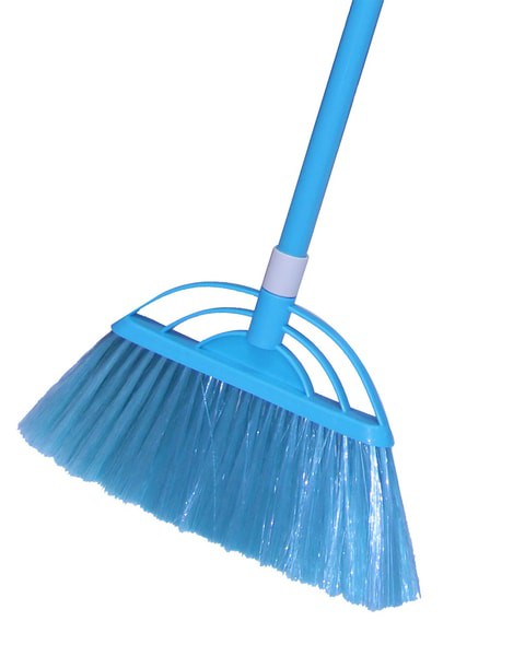 Plastic Bristle Broom Kit, Cap with Hanging Hole