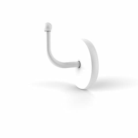 Allied Brass 1020 Skyline Collection Robe Hook, Matte White