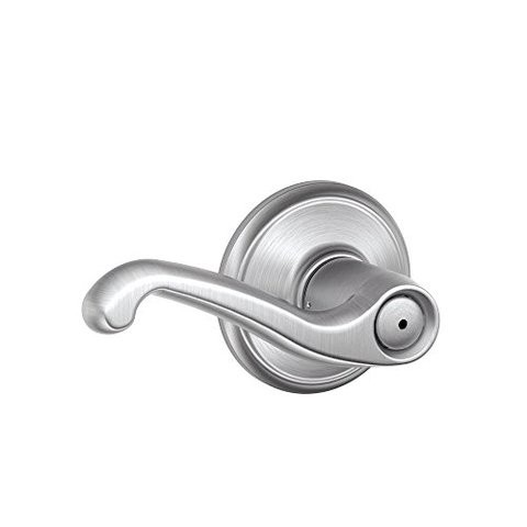 Schlage F40Fla626 Flair Privacy Lever, Satin Chrome