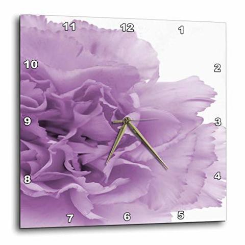 3Drose Delicate Purple Grey Flower - Wall Clock, 10 By 10-Inch (Dpp_20615_1)