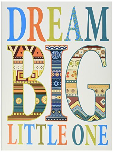 The Kids Room By Stupell Dream Big Little One Boho Graphic Art Wall Plaque, 11 X 0.5 X 15, Proudly Made In Usa